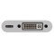 Adaptateur USB-C™ DVI, alimentation électrique, blanc
