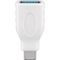 USB-C ™ / USB A OTG adaptateur SuperSpeed ​​pour connecter des câbles de charge 3,0 blanc