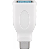 USB-C ™ / USB A OTG adaptateur SuperSpeed ​​pour connecter des câbles de charge 3,0 blanc
