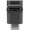 Adaptateur USB-C™ vers USB-C™ 90°, noir