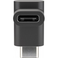 Adaptateur USB-C™ vers USB-C™ 90°, noir