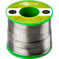 Étain à souder sans plomb ø 0,8 mm, bobine 250 g