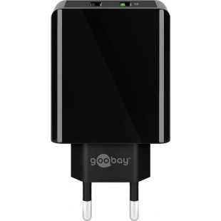 Chargeur rapide double USB/QC3.0 (28W) noir