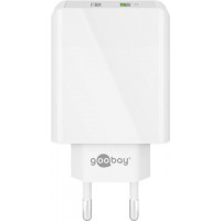 Double chargeur rapide USB QC3.0 28W blanc