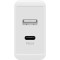 Double USB-C™ PD (Power Delivery) chargeur rapide (28W) blanc