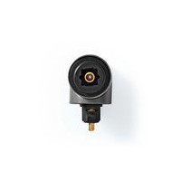 Adaptateur Audio Optique Nedis® | TosLink Mâle vers TosLink Femelle | Angle Droit | Aluminium