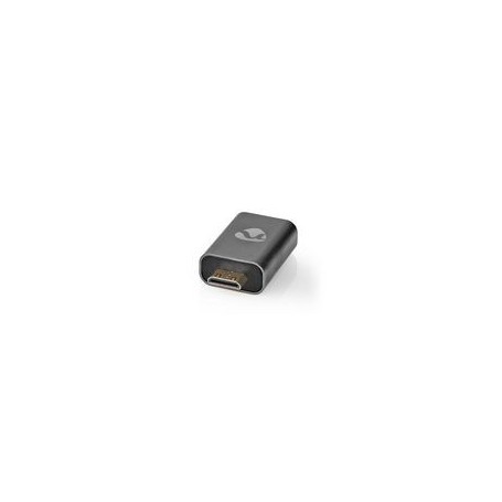 Adaptateur HDMI™ | HDMI Mâle / HDMI™ Mini Connecteur | HDMI Femelle / Sortie HDMI ™ | Plaqué or | Droit | Aluminium | Gris bronz