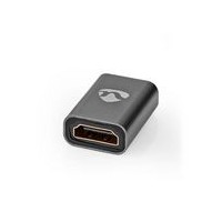 Adaptateur HDMI™ | HDMI™ entrée / HDMI™ Femelle | HDMI™ Femelle / Sortie HDMI ™ | Plaqué or | Droit | Aluminium | Gris bronze | 