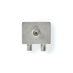 Adaptateur Satellite et Antenne | F-Femelle / IEC (Coax) Mâle | IEC (Coax) Femelle | Plaqué nickel | 75 Ohm | Droit | Métal | Ar