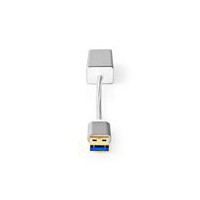 Adaptateur USB | USB 3.2 Gen 1 | USB Type-A | RJ45 Femelle | Plaqué or | Droit | 0.20 m | Rond | Nylon / Tressé | Aluminium | Ar