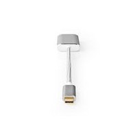 Adaptateur USB | USB 3.2 Gen 1 | USB-C™ Mâle | Mini DisplayPort | 0.20 m | Rond | Plaqué or | Nylon / Tressé | Argent | Sachet a