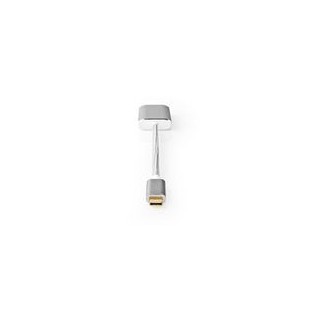 Adaptateur USB | USB 3.2 Gen 1 | USB-C™ Mâle | Mini DisplayPort | 0.20 m | Rond | Plaqué or | Nylon / Tressé | Argent | Sachet a