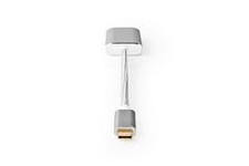 Adaptateur USB | USB 3.2 Gen 1 | USB-C™ Mâle | Mini DisplayPort | 0.20 m | Rond | Plaqué or | Nylon / Tressé | Argent | Sachet a