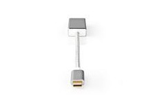 Adaptateur USB | USB 3.2 Gen 1 | USB-C™ Mâle | Mini DisplayPort | 5 Gbps | 0.20 m | Rond | Plaqué or | Nylon / Tressé | Argent |