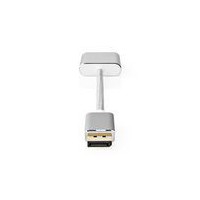 Câble Display Port | DisplayPort Mâle | DVI-D 24 + 1 broches femelle | 1080p | Plaqué or | 0.20 m | Rond | Tressé | Argent | Sac