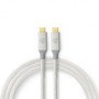 Câble USB | USB 3.2 Gen 2x2 | USB Type-C™ Mâle | USB Type-C™ Mâle | 20 Gbps | 100 W | Plaqué or | 2.00 m | Rond | Nylon / Tressé