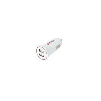 Chargeur de voiture 2-Outputs 2.0 A USB Blanc