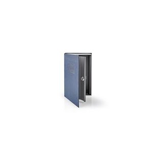 Coffre-Fort | Livre Coffre-Fort | Serrure à clé | Intérieur | Moyen | Volume intérieur: 1.6 l | 2 clefs | Argent / Bleu