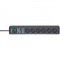 Secure-Tec, Power strip 6-way Black