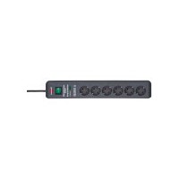 Secure-Tec, Power strip 6-way Black