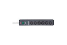 Secure-Tec, Power strip 6-way Black