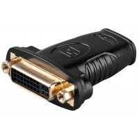 Adaptateur HDMI™/DVI-I, Doré Prise femelle standard HDMI™ (type A)