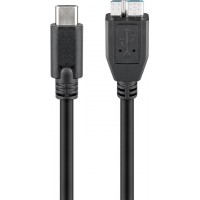 Câble USB-C™ vers micro-B 3.0, noir 0.6 m