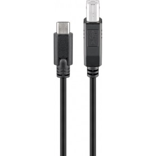 Câble USB-C™ vers B, noir 1 m
