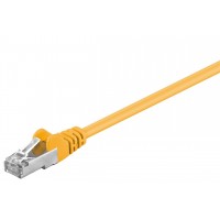 CAT 5e câble de liaison, F/UTP, Jaune 15 m