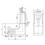 CAT 5e câble de liaison 1x 90° coudé, U/UTP, Blanc 5 m