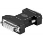 Adaptateur DVI/VGA analogique, nickelé Prise femelle DVI-I Dual-Link (24+5 broches)