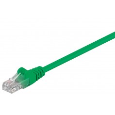 CAT 5e câble de liaison, U/UTP, Vert 3 m