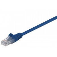 CAT 5e câble de liaison, U/UTP, Bleu 0.25 m