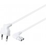 Câble d'alimentation 5 m, Blanc 5 m