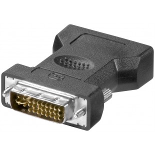 Adaptateur DVI/VGA analogique, Doré Connecteur DVI-I Dual-Link (24+5 broches)