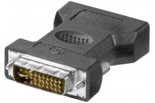 Adaptateur DVI/VGA analogique, Doré Connecteur DVI-I Dual-Link (24+5 broches)