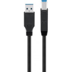 Câble SuperSpeed USB 3.0, noir 3 m