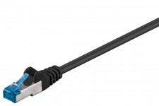 CAT 6A Câble de liaison, S/FTP (PiMF), Noir 15 m