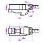 CAT 6 câble de liaison fin, U/UTP, Gris 5 m