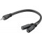 Câble adaptateur audio Y 3,5 mm  1 x mâle 2 x femelle stéréo 0.2 m
