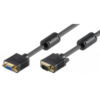 Rallonge de moniteur Full HD SVGA, Doré 2 m