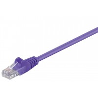 CAT 5e câble de liaison, U/UTP, Violet 2 m