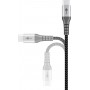 USB-C ™ à l'USB-A câble textile avec des bouchons métalliques (Space gris / argent) 2 m 2 m