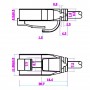 CAT 6 câble de liaison fin, U/UTP, Noir 15 m