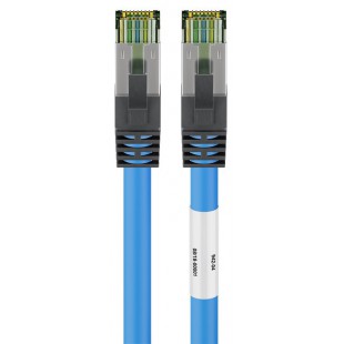 Câble patch RJ45 (CAT 6A, 500 MHz) avec câble brut CAT 8.1 S/FTP, 7.5 m