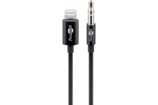 Câble de connexion audio Apple Lightning (3,5 mm) 1 m noir 1 m