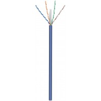 CAT 6a câble réseau, U/UTP, Bleu 50 m