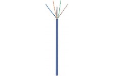 CAT 6a câble réseau, U/UTP, Bleu 50 m