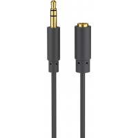 Câble de rallonge audio et pour casque AUX  3,5 mm, 3 pôles, slim 5 m