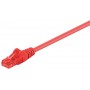 CAT 6 câble de liaison, U/UTP, Rouge 0.5 m